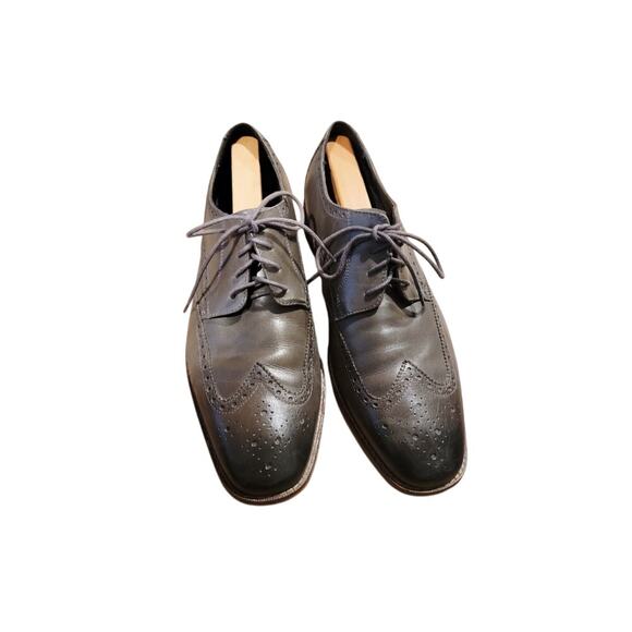 Florsheim Mens Wingtip Gray Dress Shoes Castellano Style 14137-020 Sz 10.5D - Picture 5 of 10